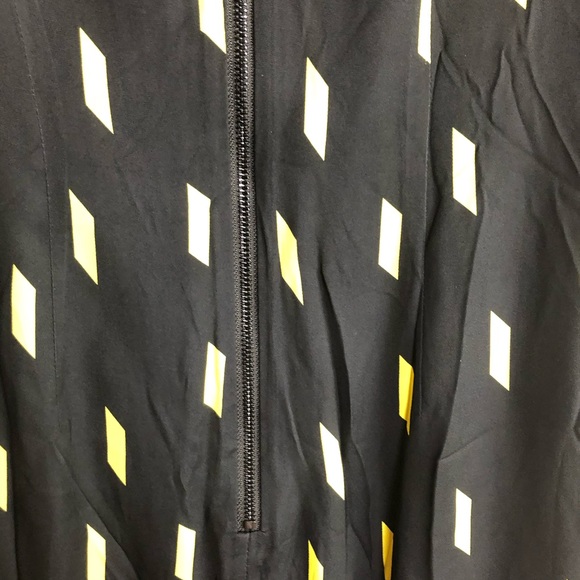 ALICE + OLIVIA NWT Black & yellow Mini dress Size2 - Picture 12 of 16